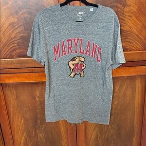 League Gray University of Maryland Terrapin T-Shirt